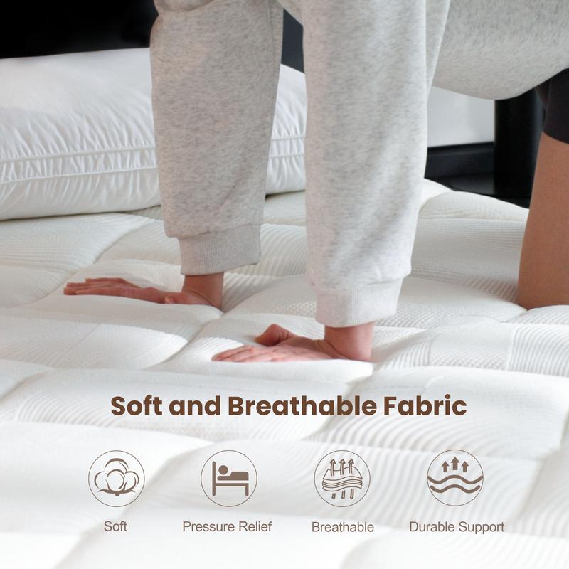 🎉Special Summer Offer!🛏️Mattress 10-12 Inch Hybrid Mattresses in a Box