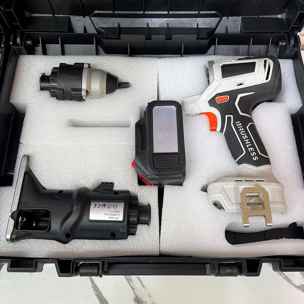10 in 1 Brushless Multifunctional Tools Impact Drill Cordless DIY Reciprocating Saw Sander Chainsaw 🎉