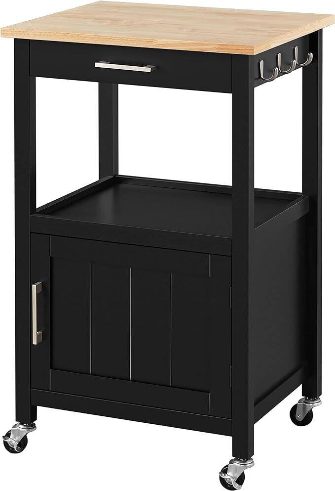 Mobile wooden cart