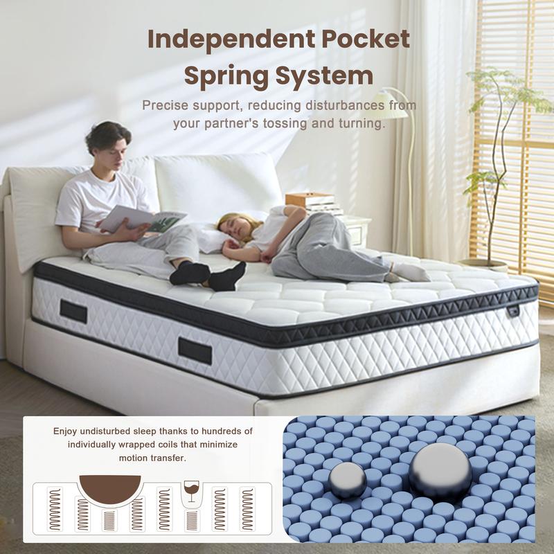 🎉Special Summer Offer!🛏️Mattress 10-12 Inch Hybrid Mattresses in a Box