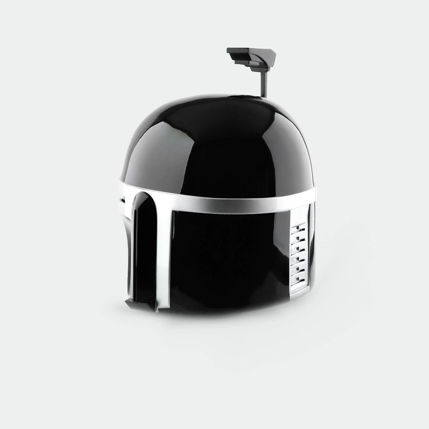 Jango - Black Silver Helmet with LED