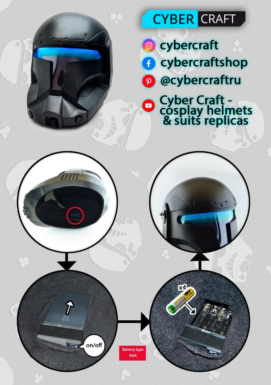 Republic Commando - Fixer Helmet with LED (RGB available)