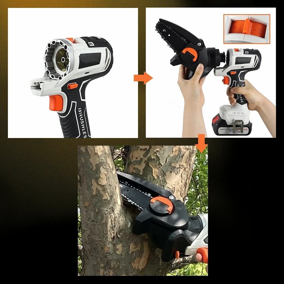 10 in 1 Brushless Multifunctional Tools Impact Drill Cordless DIY Reciprocating Saw Sander Chainsaw 🎉