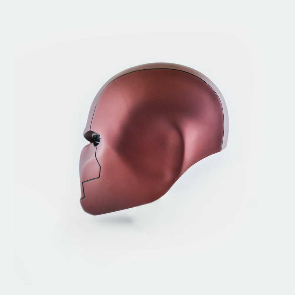 Red Hood - Matt Helmet with LED