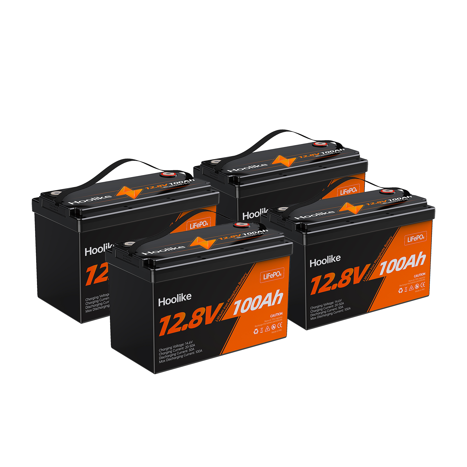 🔥LAST DAY 49.88% OFF🔥H00LIKE 12.8V 100Ah Lithium Iron Phosphate (LiFePO4) Battery