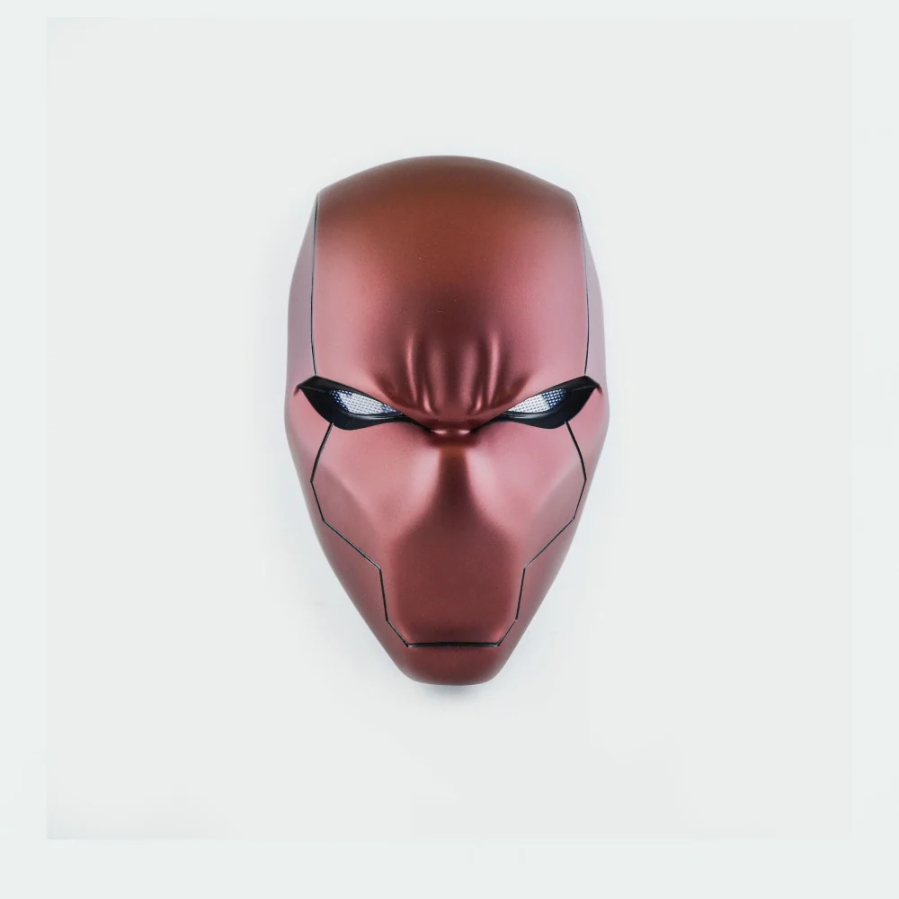 Red Hood - Matt Helmet with LED