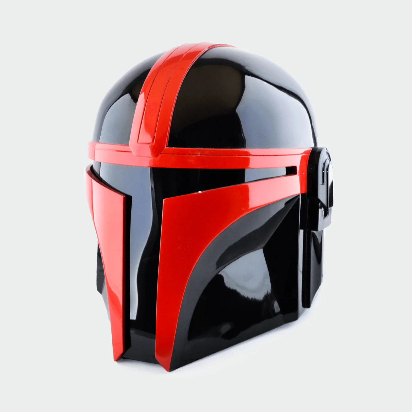 Mandalorian - Red Black Helmet