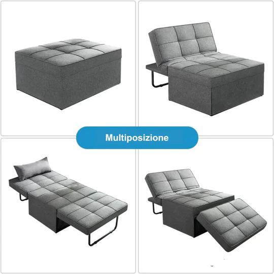 🔥4-in-1 Multi Function Folding Single Sofa Bed🔥