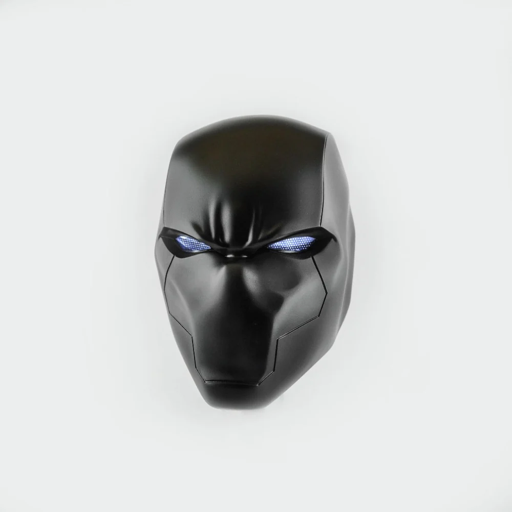 Red Hood - Black Helmet with LED lights
