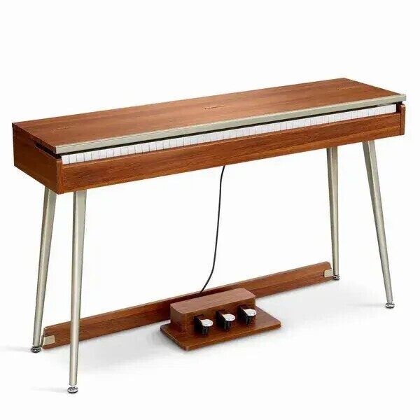 🔥Last Day Promotion🔥Wooden Style 88 Key Weighted Digital Piano with Stand & 3 Pedal