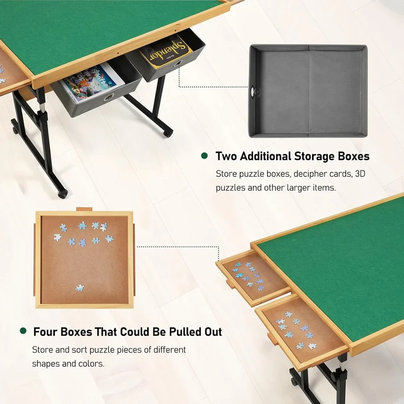🎅Christmas Limited Sale🔥ALL4JIG Jigsaw Puzzle Table with Legs