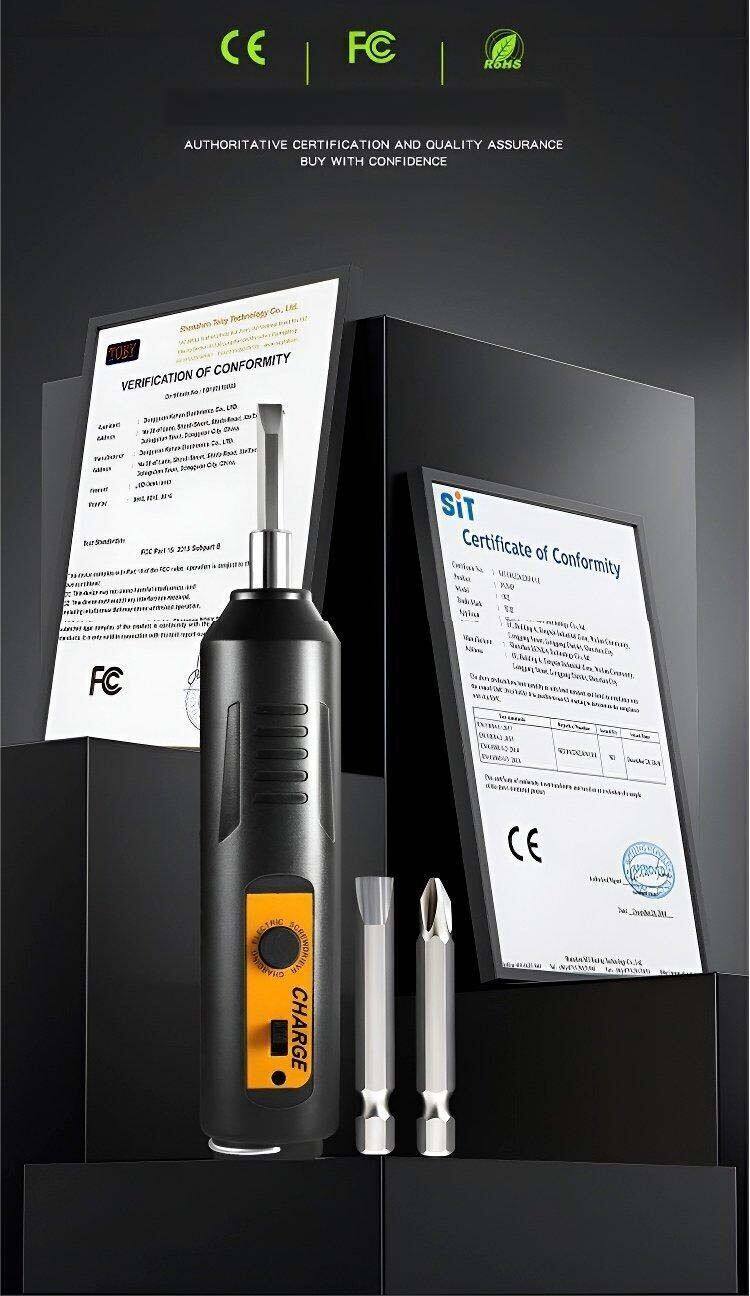 Electric screwdriver set, compact, portable, long-lasting, furniture for daily use