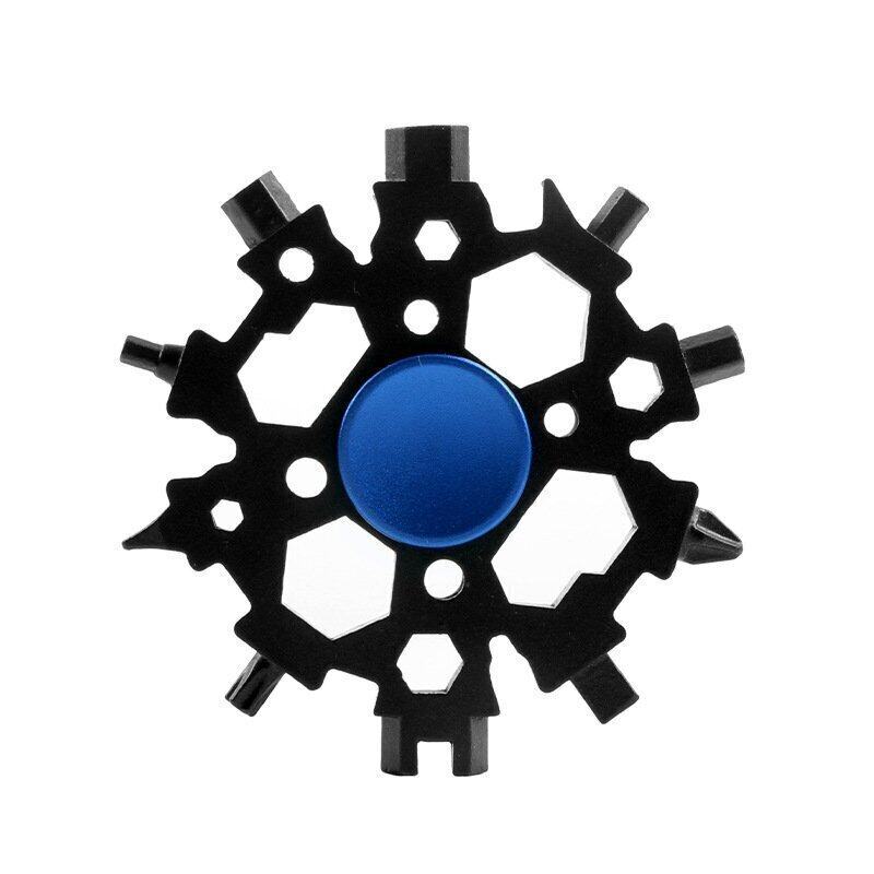 Snowflake Multi-Tool & Fidget Spinner, for Outdoor, Travel, Camping