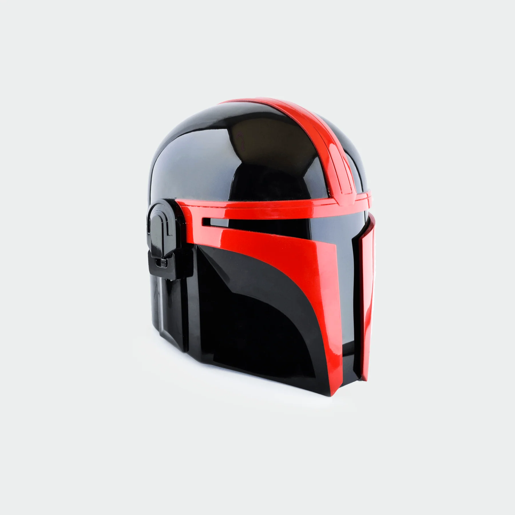 Mandalorian - Red Black Helmet