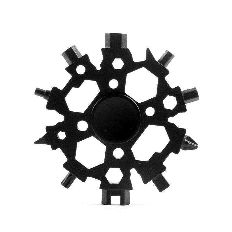 Snowflake Multi-Tool & Fidget Spinner, for Outdoor, Travel, Camping