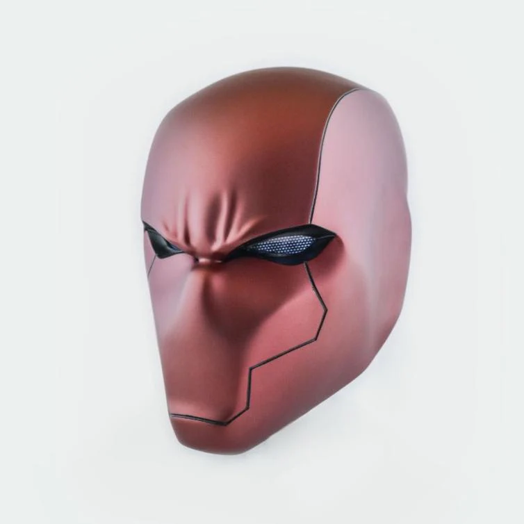 Red Hood - Matt Helmet with LED
