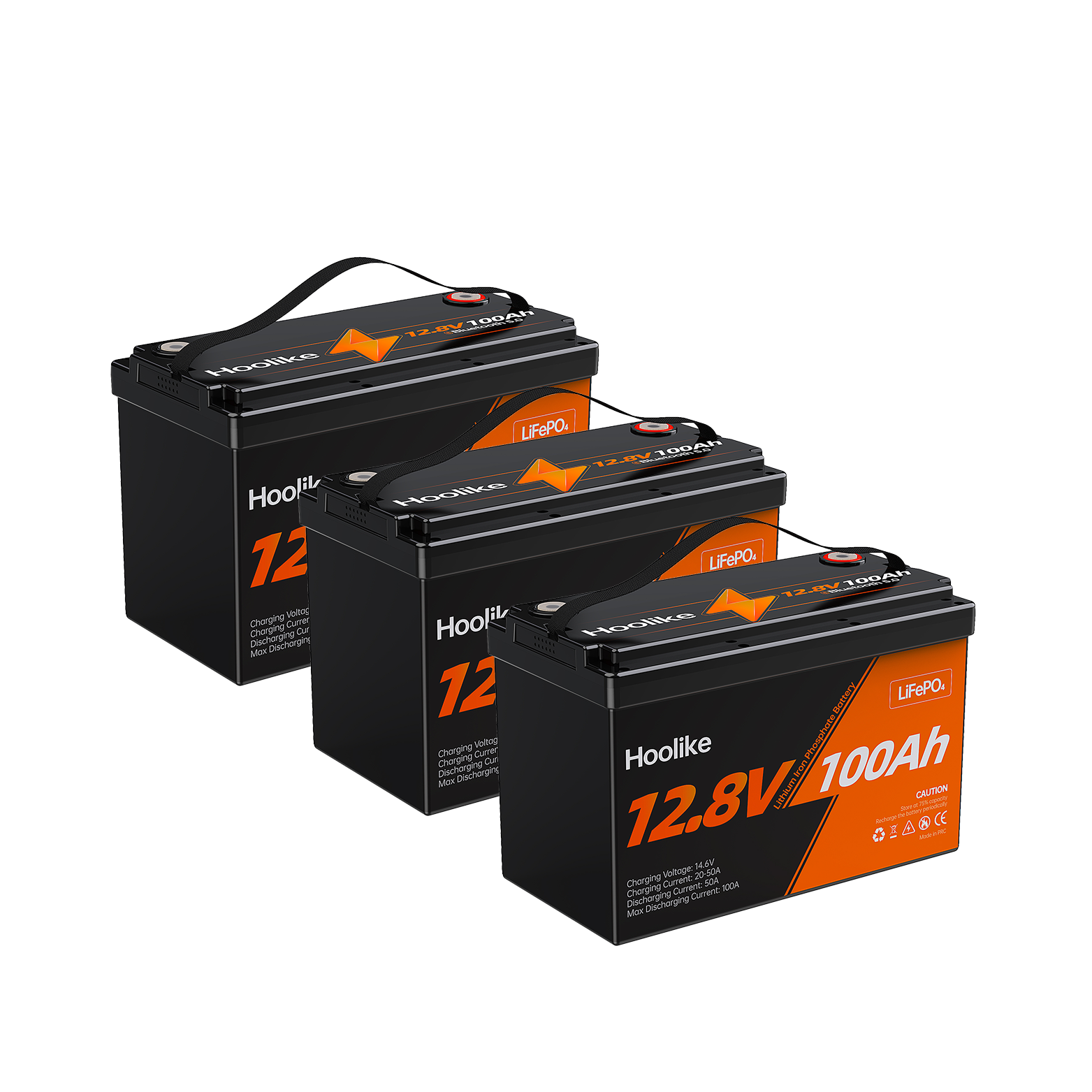 🔥LAST DAY 49.88% OFF🔥H00LIKE 12.8V 100Ah Lithium Iron Phosphate (LiFePO4) Battery