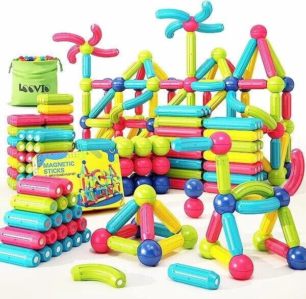 🎉Magnetic Sticks Building Blocks For Kids Early Learning & Development💯