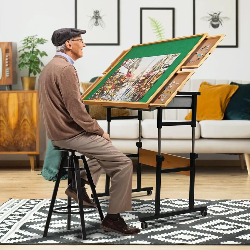 🎅Christmas Limited Sale🔥ALL4JIG Jigsaw Puzzle Table with Legs
