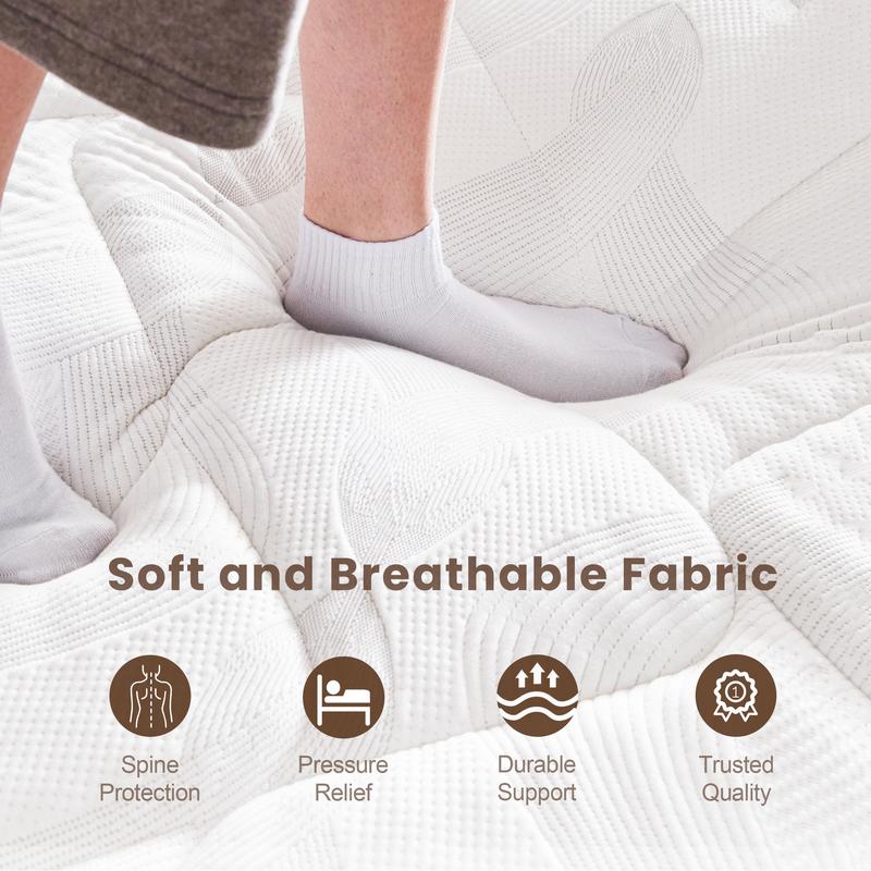 🎉Special Summer Offer!🛏️Mattress 10-12 Inch Hybrid Mattresses in a Box
