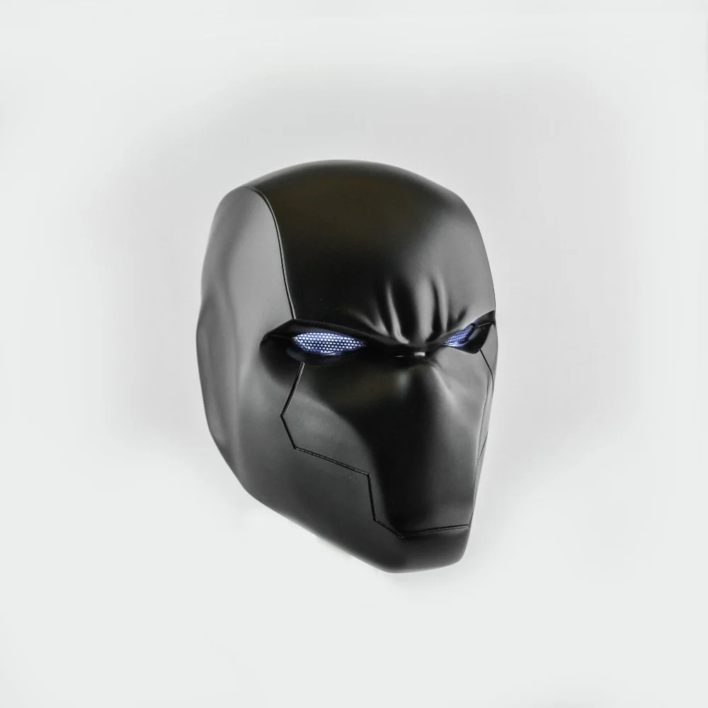 Red Hood - Black Helmet with LED lights