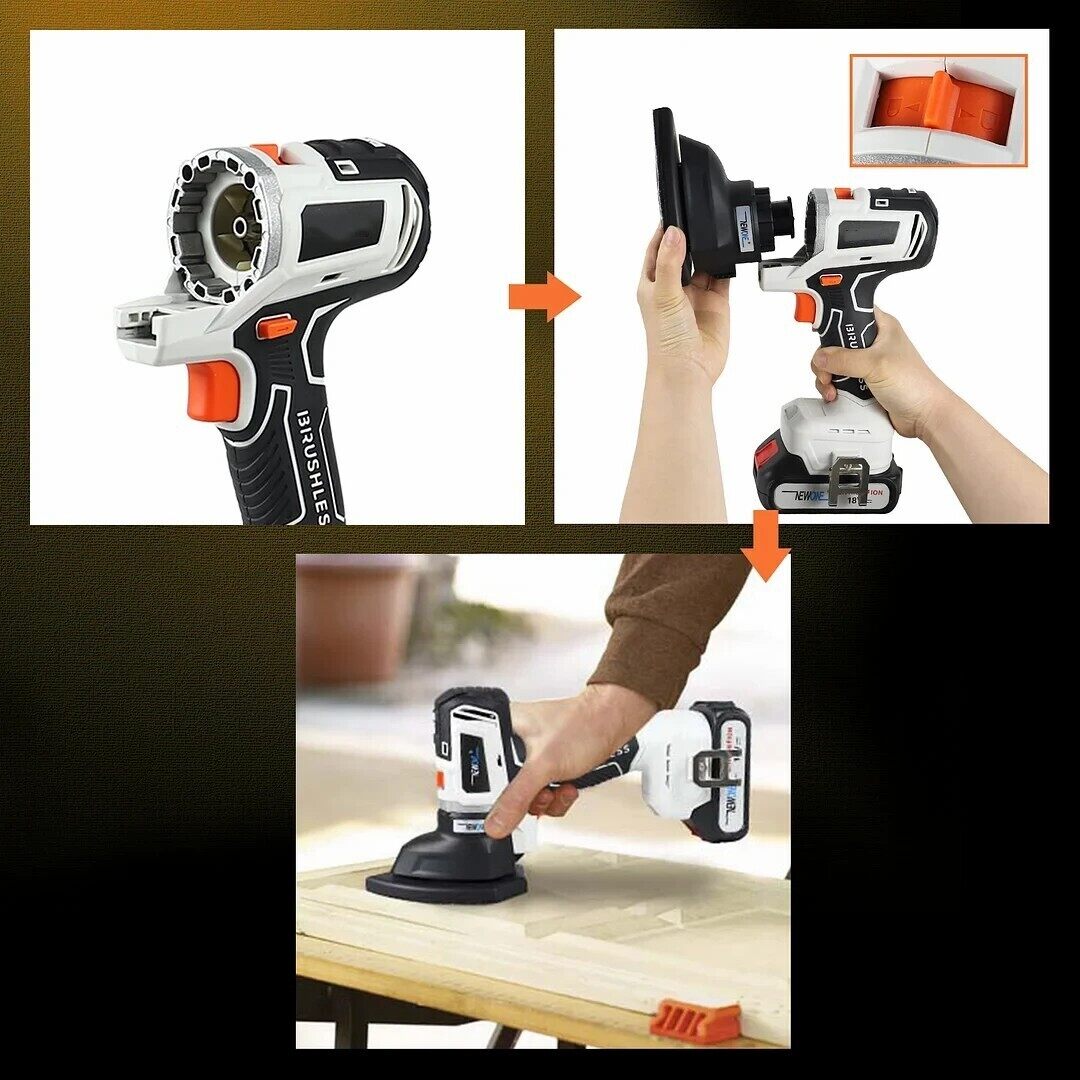 10 in 1 Brushless Multifunctional Tools Impact Drill Cordless DIY Reciprocating Saw Sander Chainsaw 🎉