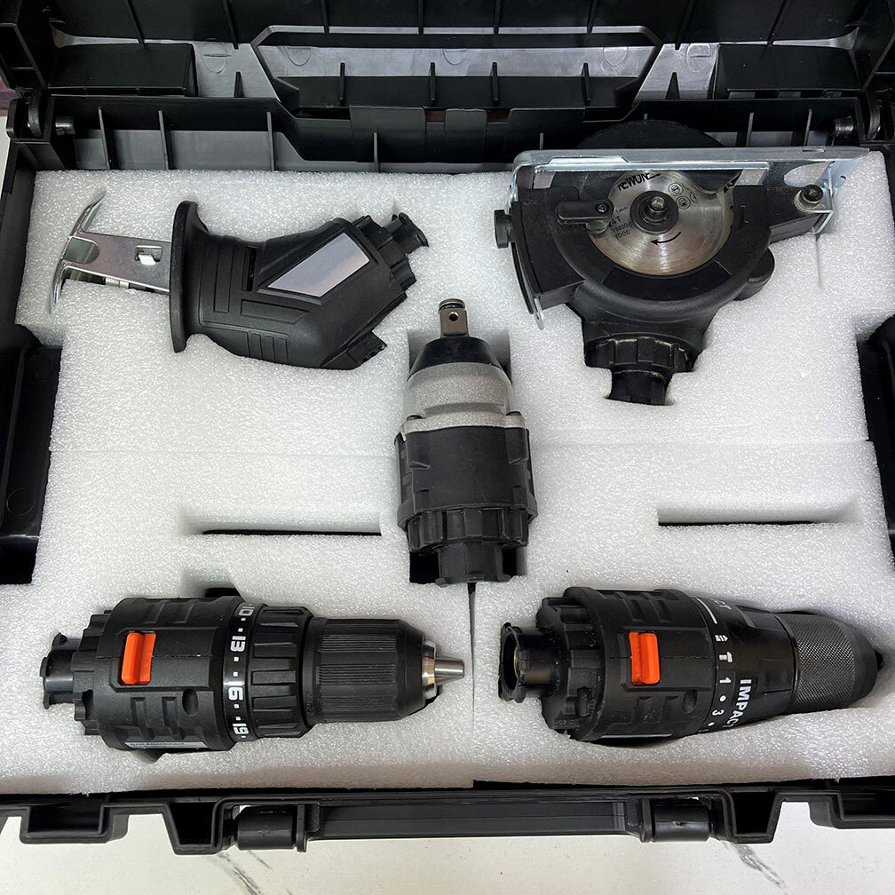 10 in 1 Brushless Multifunctional Tools Impact Drill Cordless DIY Reciprocating Saw Sander Chainsaw 🎉