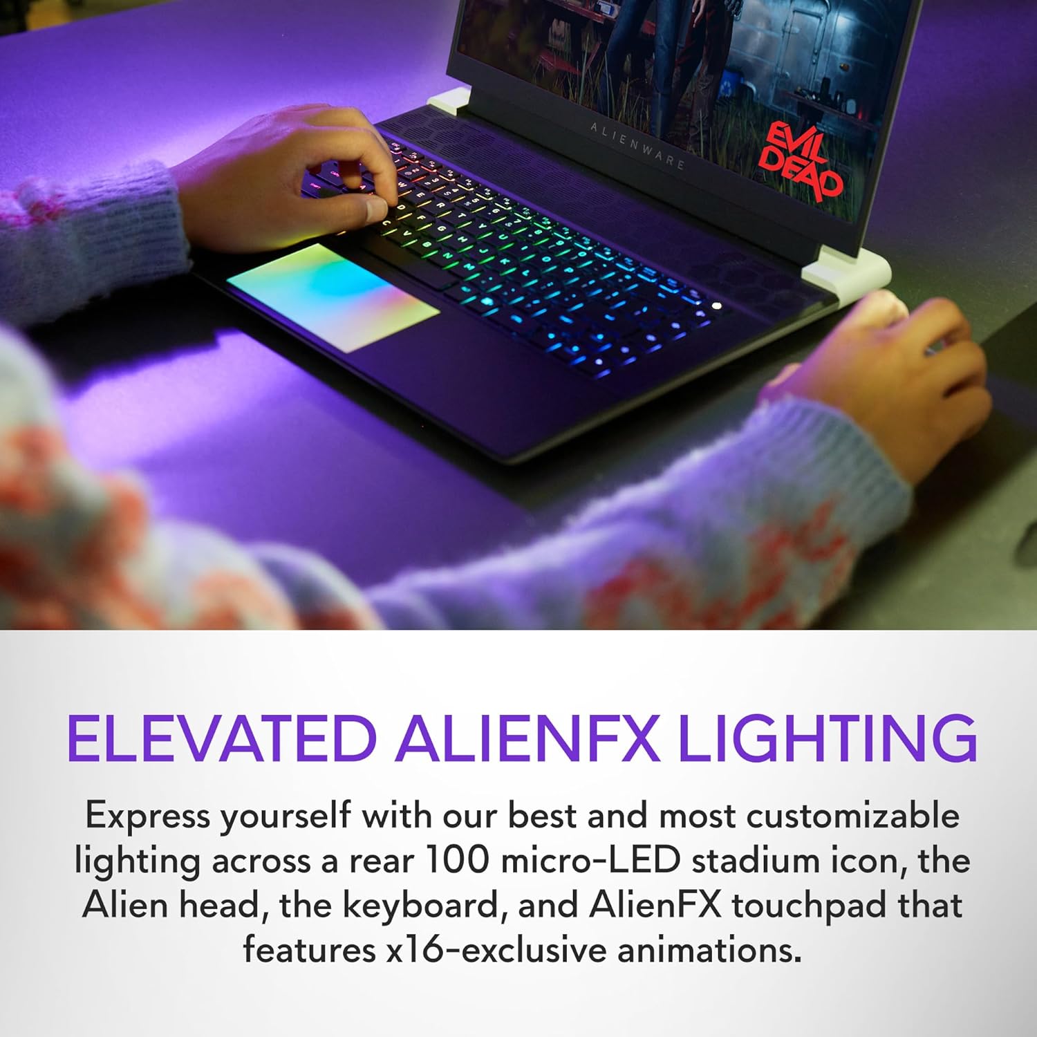 Alienware X16 R2 Gaming Laptop - 16-inch QHD+ 240Hz 3ms Display, Intel Core Ultra 7-155H, 16GB LPDDR5X RAM, 1TB SSD, NVIDIA GeForce RTX 4070 8GB GDDR6, Windows 11 Home, Onsite Service - Lunar Silver