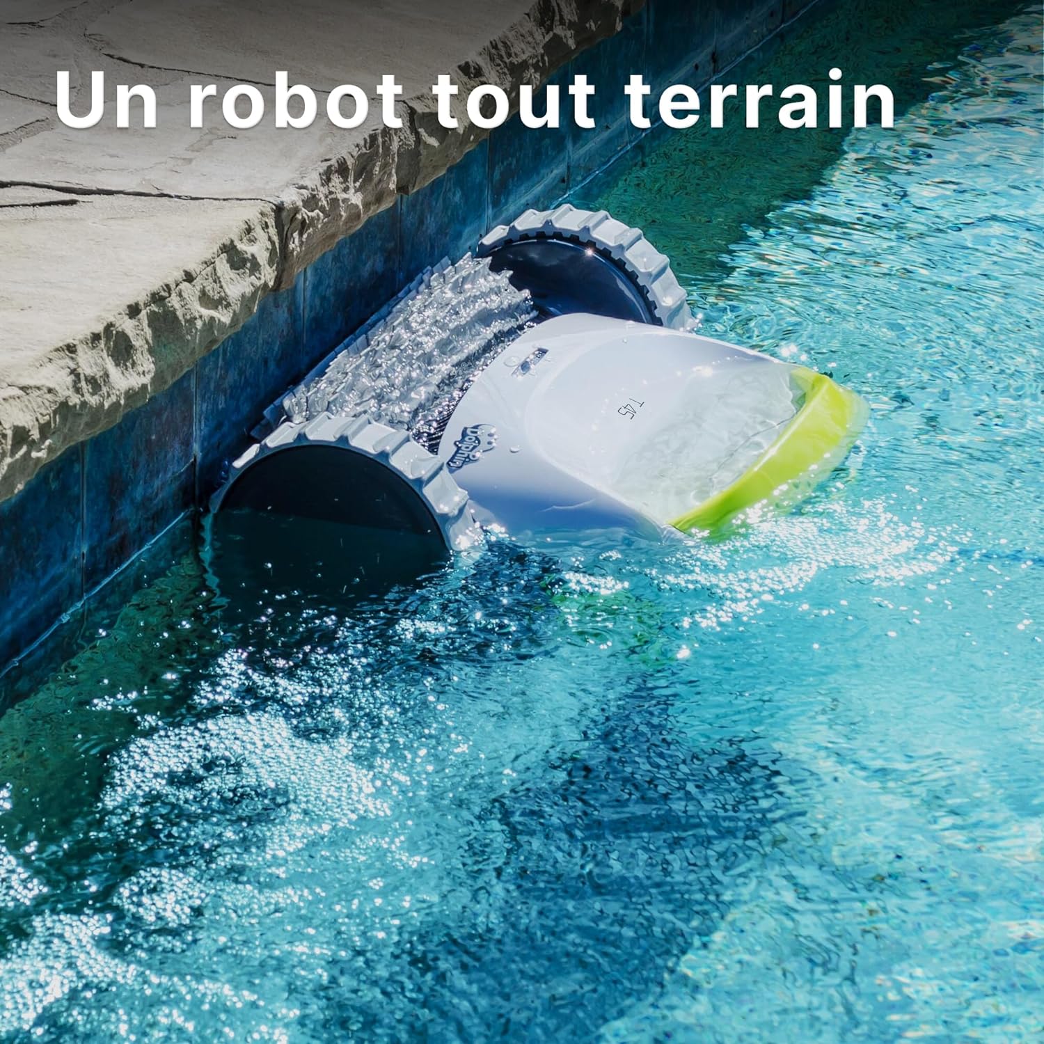 DOLPHIN T45 Electric Pool Cleaner Robot - Wall Cleaning, In-Ground Pool Up to 12 m, 3 Year Warranty