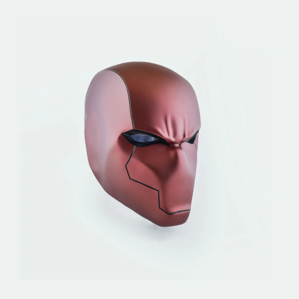 Red Hood - Matt Helmet with LED