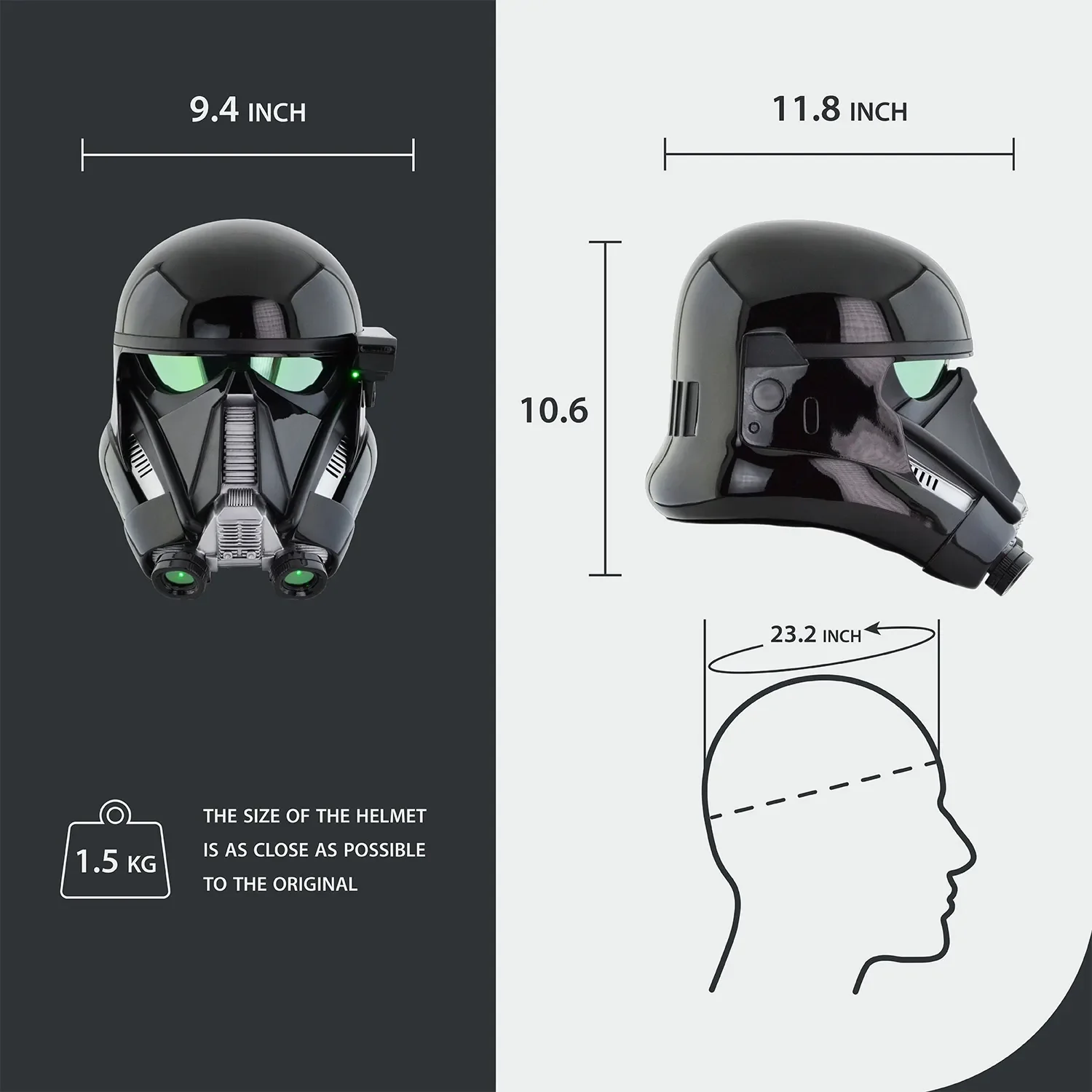 Death Trooper Helmet with LED