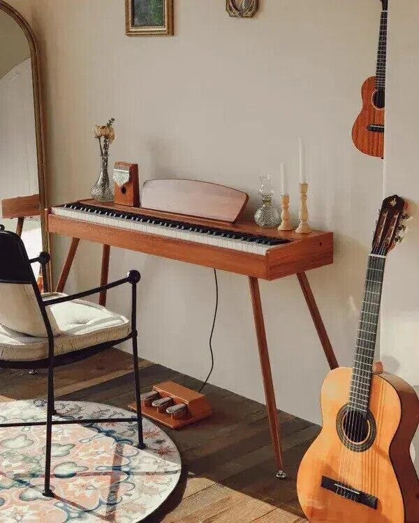 🔥Last Day Promotion🔥Wooden Style 88 Key Weighted Digital Piano with Stand & 3 Pedal