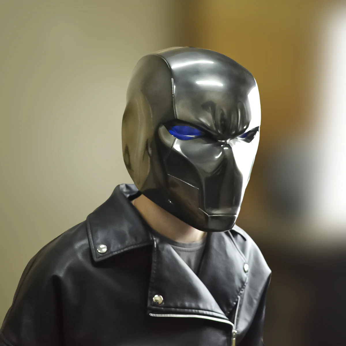 Red Hood Helmet - Chrome