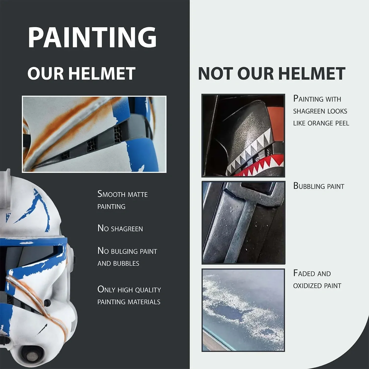 Captain Rex Realistic 501 Legion Helmet