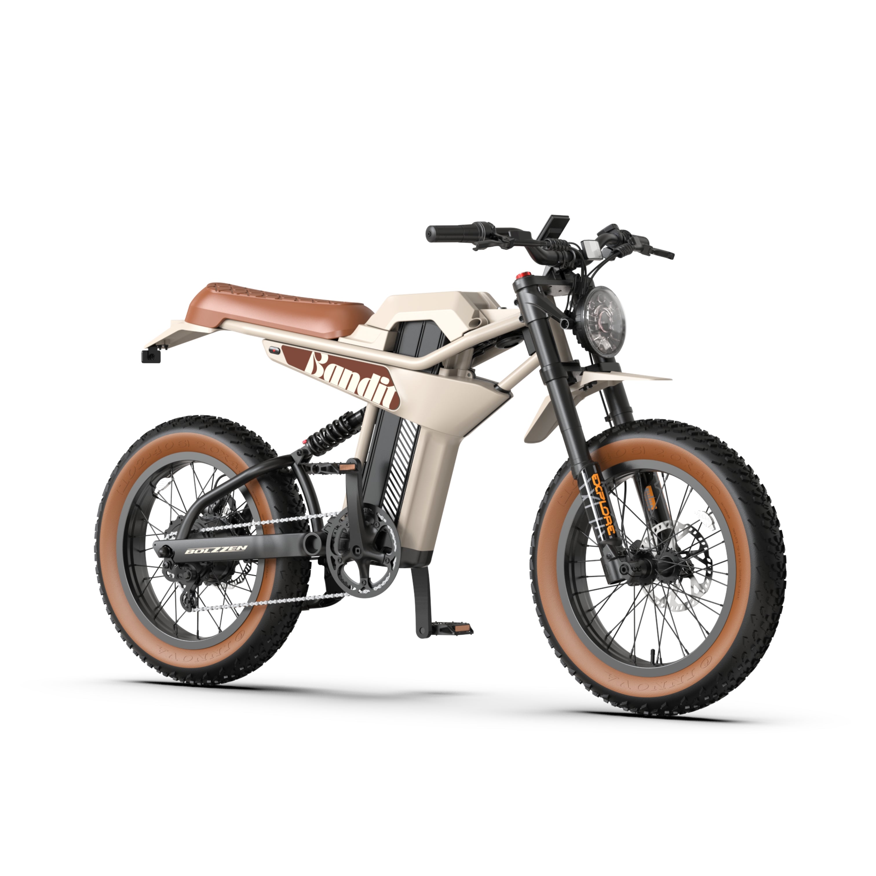 Bolzzen Bandit Fat tyre E-Bike 1200w (Peak motor power), 48V 20.4Ah