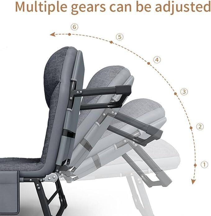 Single person portable folding bed