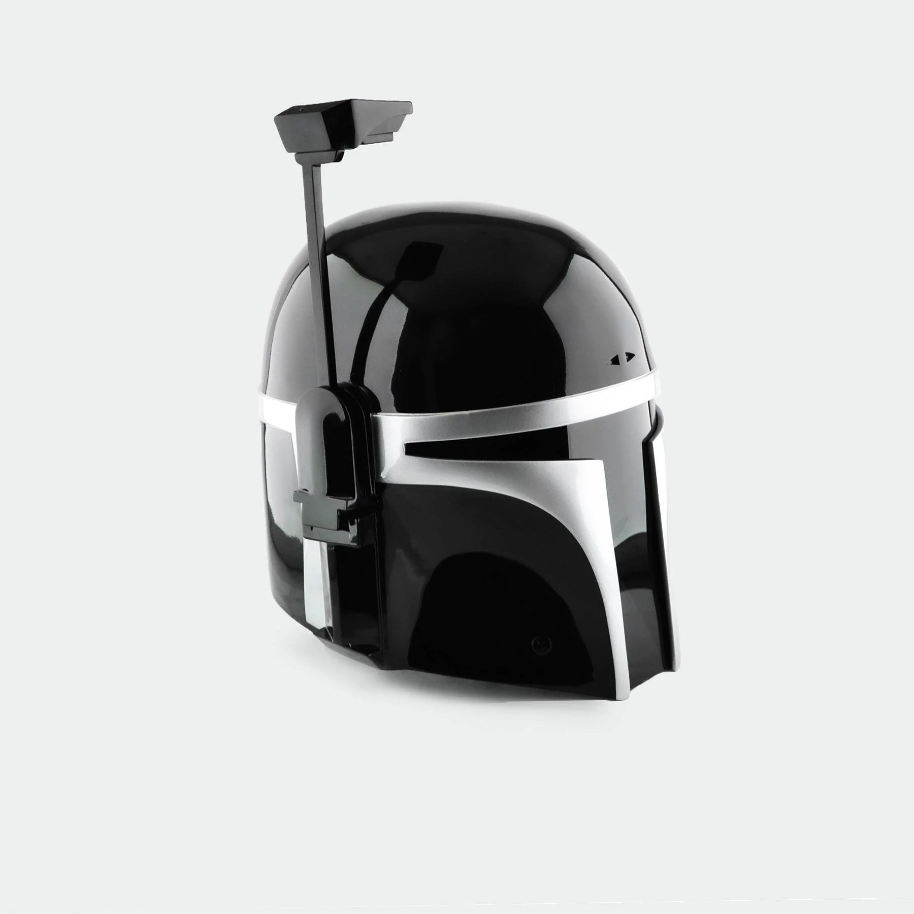 Jango - Black Silver Helmet with LED