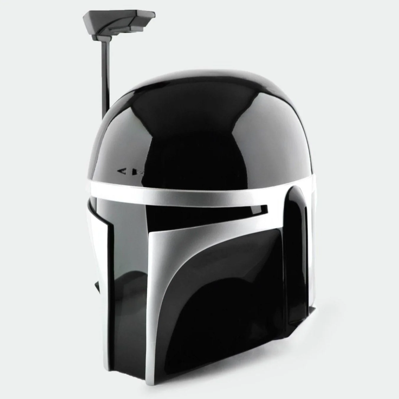 Jango - Black Silver Helmet with LED