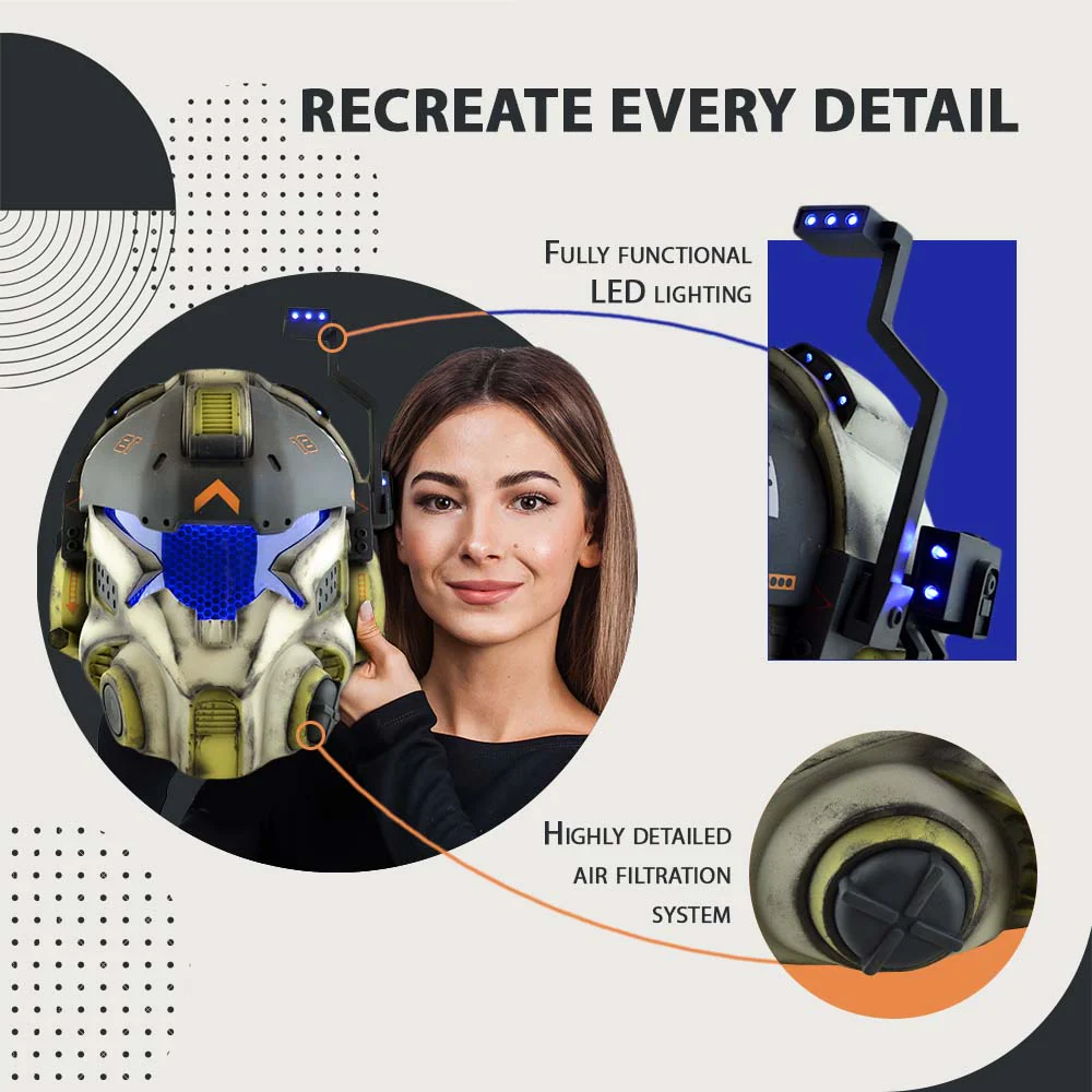 Titanfall Battle Rifle Pilot Classic Helmet