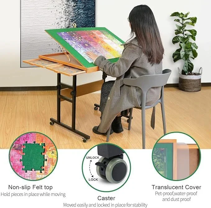 🎅Christmas Limited Sale🔥ALL4JIG Jigsaw Puzzle Table with Legs