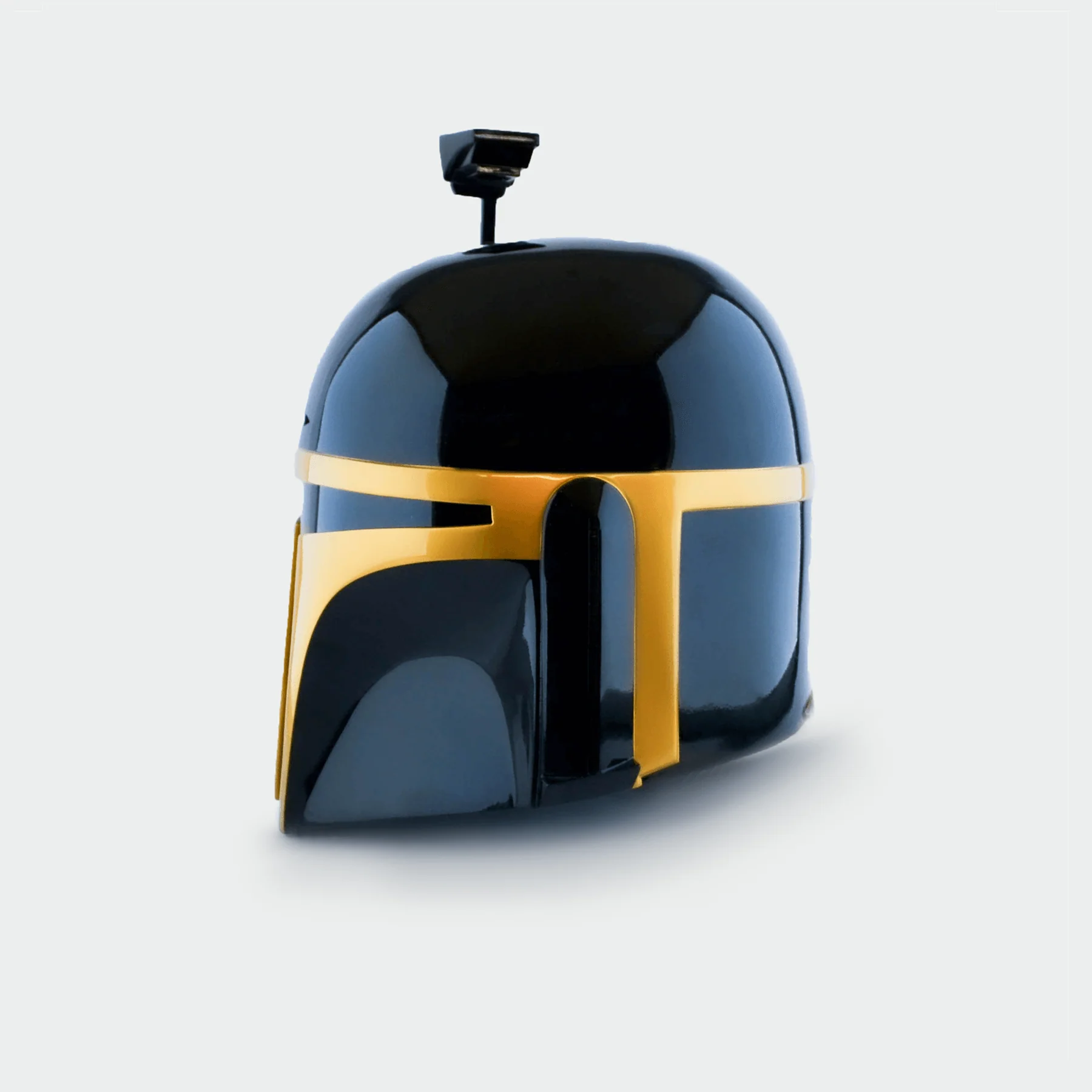 Jango - Black and Gold Helmet with LED