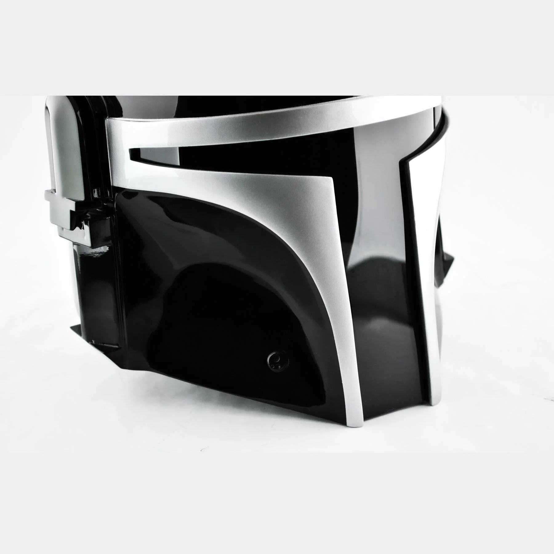 Jango - Black Silver Helmet with LED