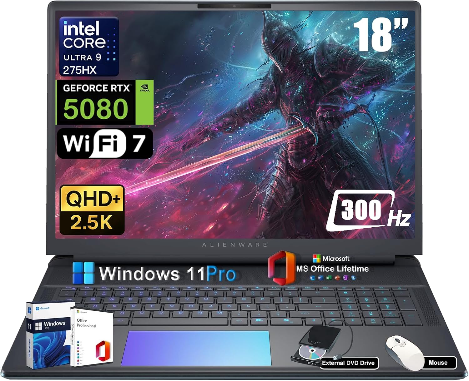 Alienware M15 15.6" Gaming Notebook - 1920 x 1080 - Core i7 i7-8750H - 16 GB RAM - 512 GB SSD - Epic Silver - Windows 10 Home 64-bit - NVIDIA GeForce RTX 2070 with 8 GB - in-Plane Switching (IPS)