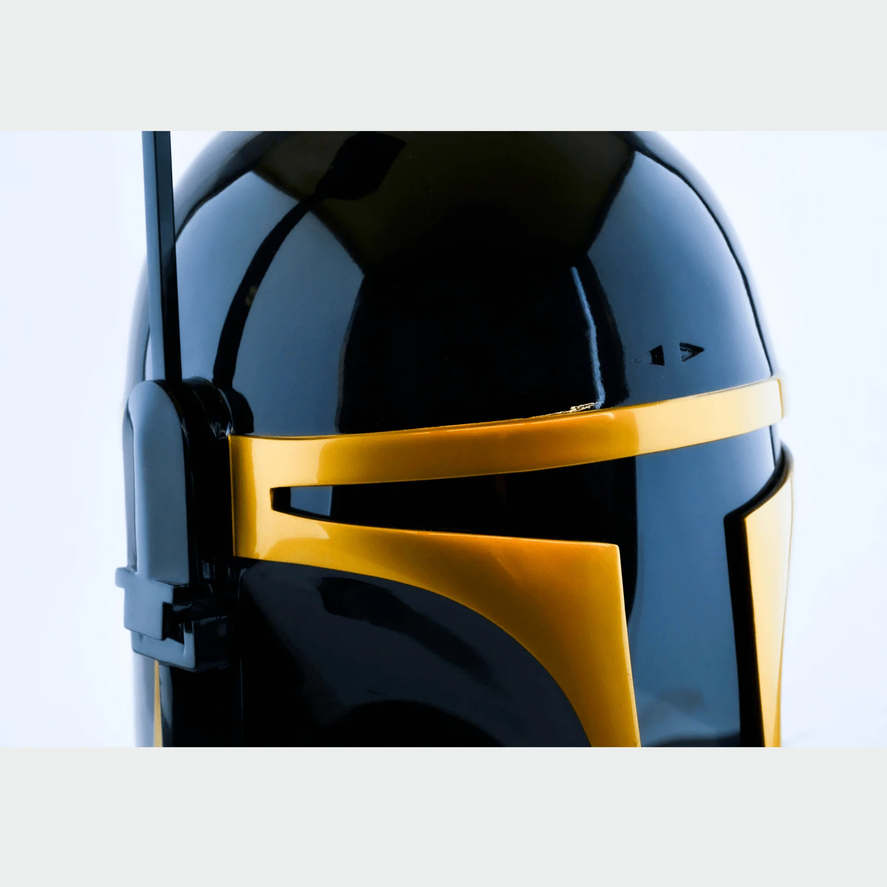 Jango - Black and Gold Helmet with LED