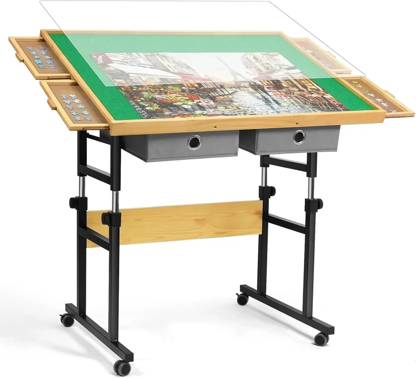 🎅Christmas Limited Sale🔥ALL4JIG Jigsaw Puzzle Table with Legs