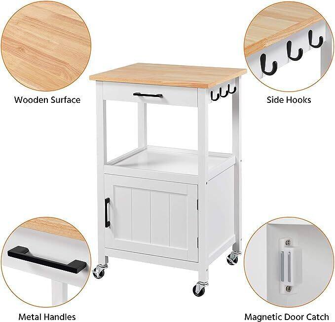 Mobile wooden cart