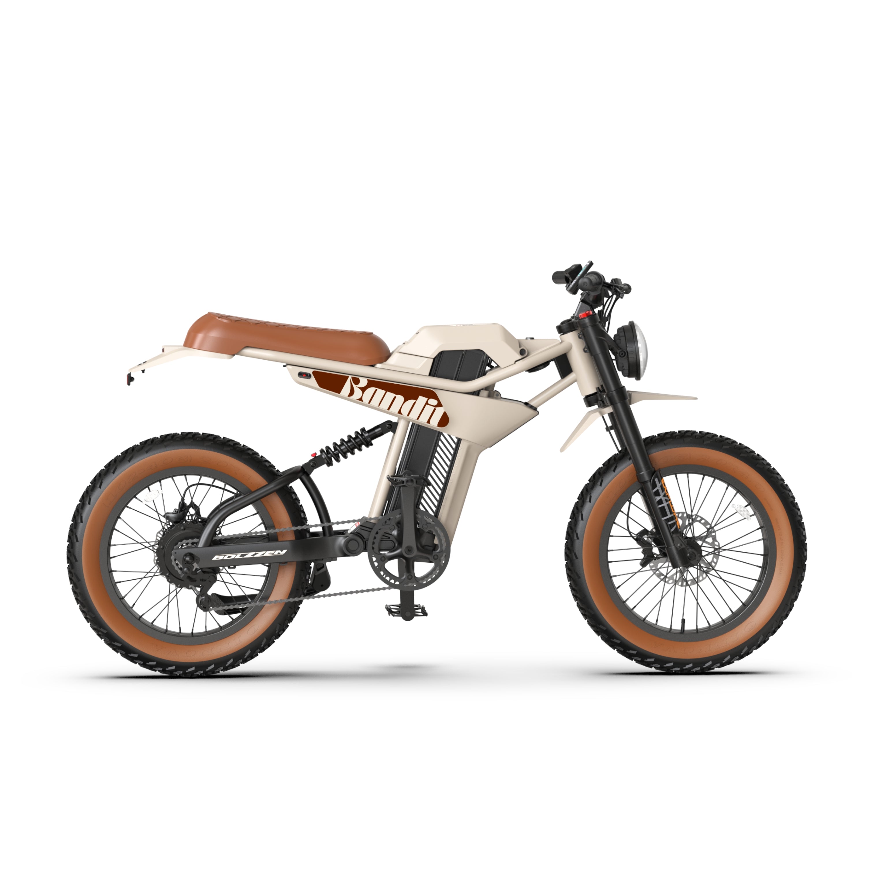 Bolzzen Bandit Fat tyre E-Bike 1200w (Peak motor power), 48V 20.4Ah