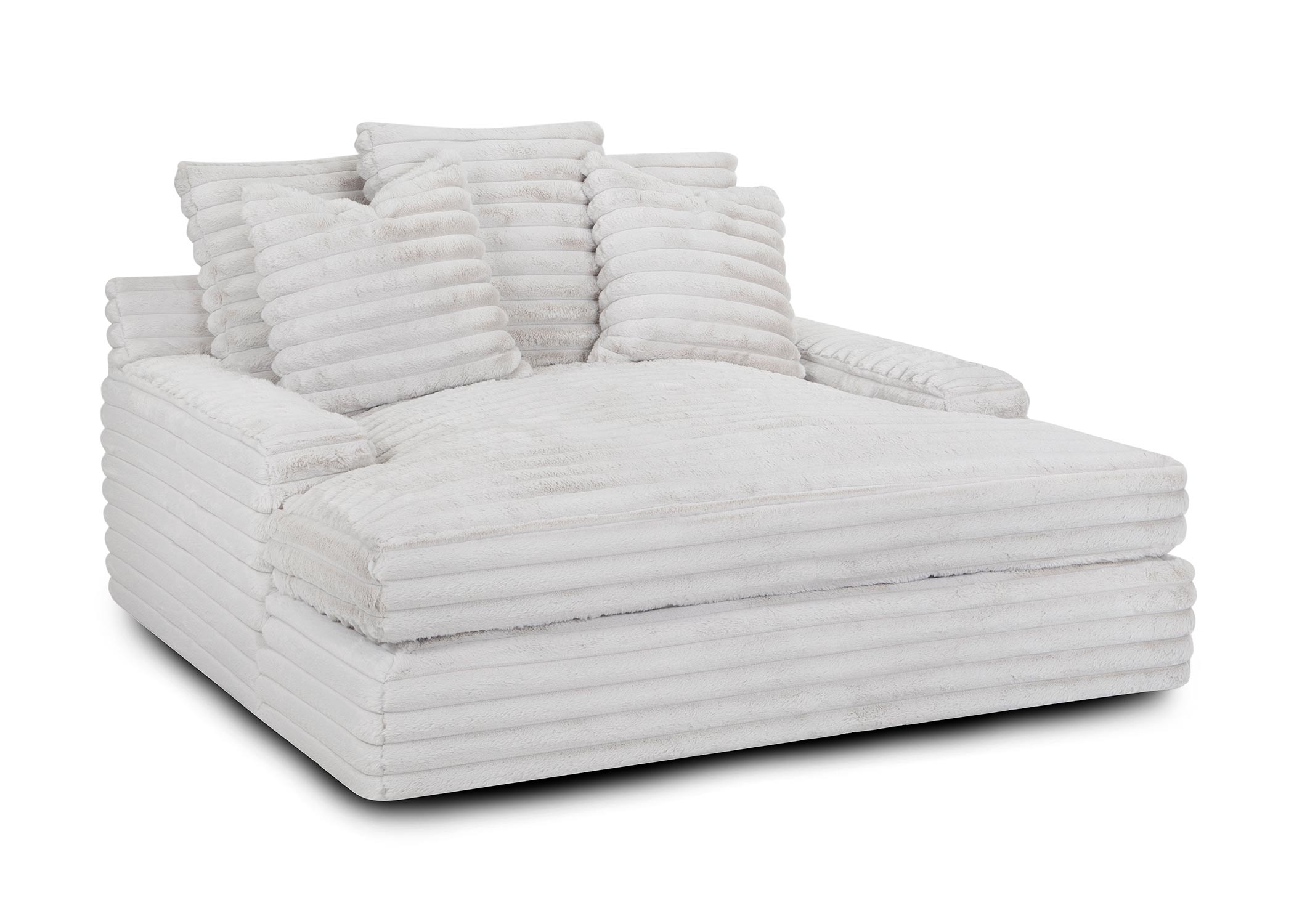 ⭐⭐⭐⭐⭐【Last Day Specials】Grand Home Theatre Chaise Lounge w/ Dual USB Charging Ports in Cloud Dove ,On-site assembly within three days！
