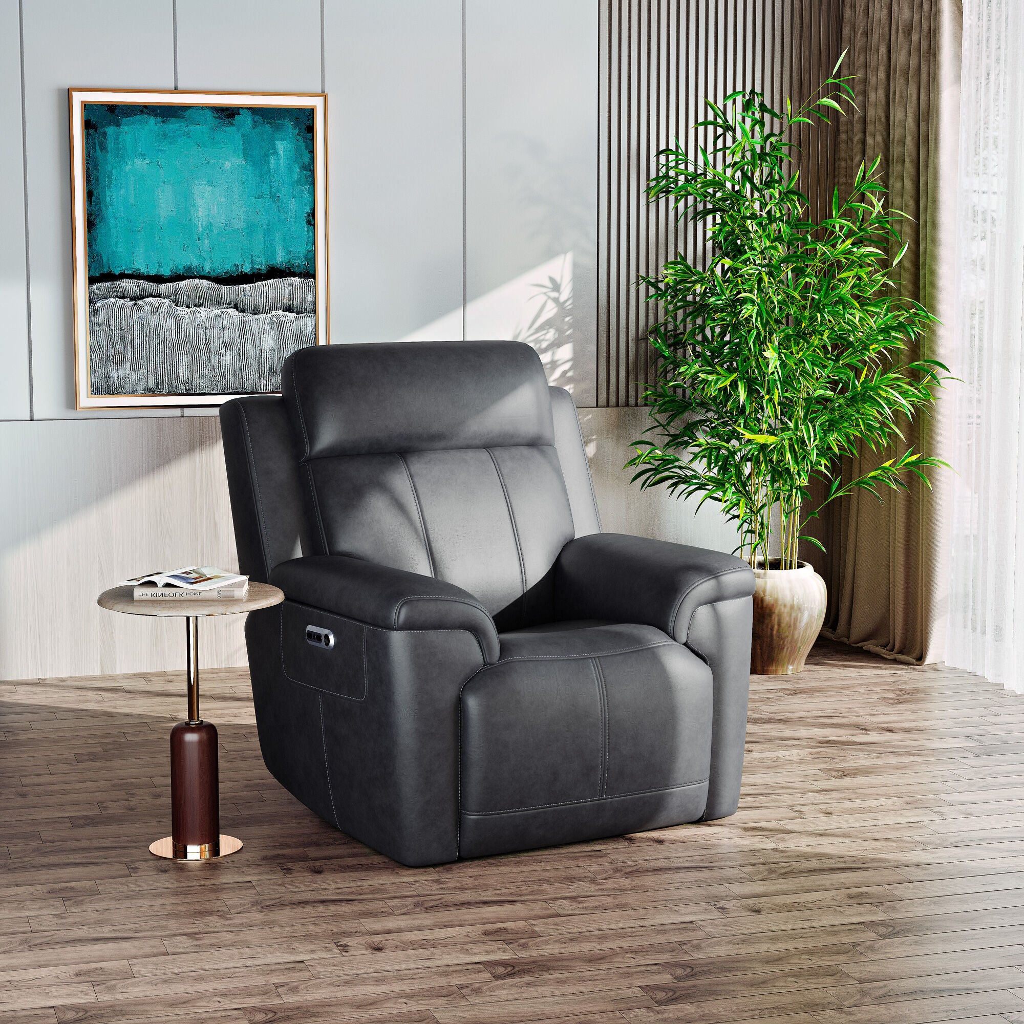 Amelia Power Recliner with Power Headrest and Lumbar
