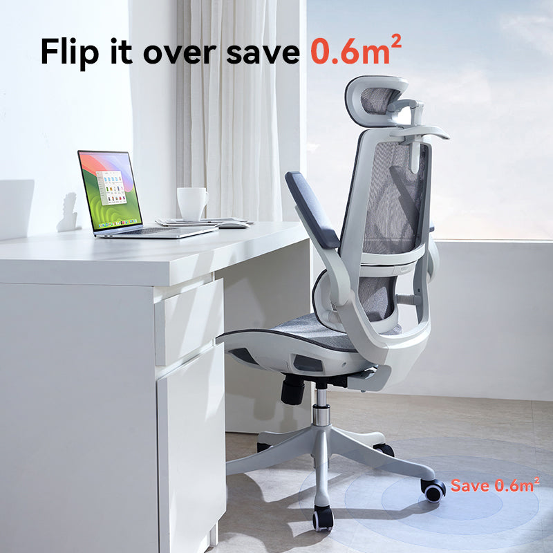 Sihoo M59AS Black Mesh Black Frame Ergonomic Office Chair With Legrest